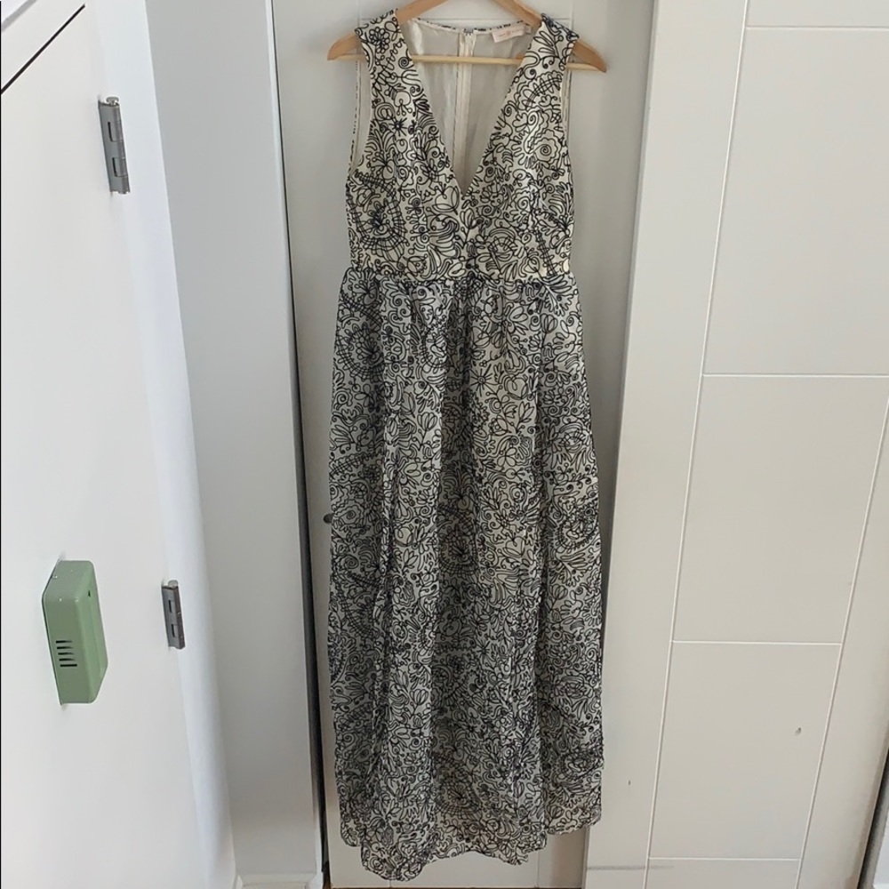 Tory Burch gown sample in fine organza size 4